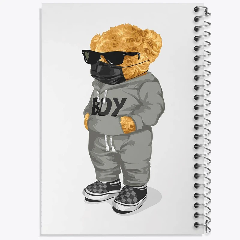 دفتر مشق 100 برگ خندالو طرح تدی Teddy کد 26170