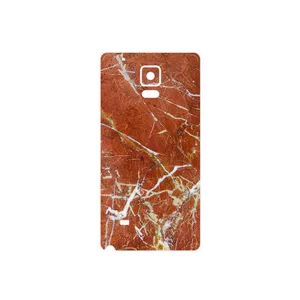 MAHOOT Red Marble Cover Sticker for Samsung Galaxy Note 4
