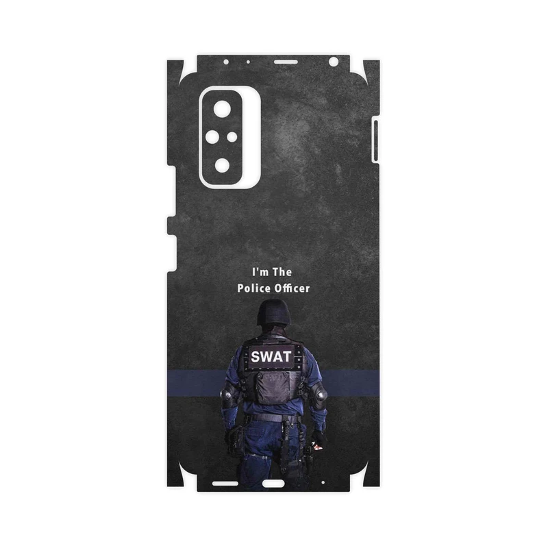برچسب پوششی ماهوت مدل Police Officer-FullSkin مناسب برای گوشی موبایل شیائومی Redmi Note 10 Pro