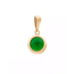 آویز گردنبند طلا 18 عیار زنانه روبی آرت گالری مدل عقیق