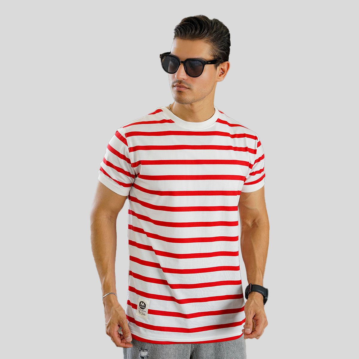 تی شرت آستین کوتاه مردانه مالدینی مدل t-428 - - 1