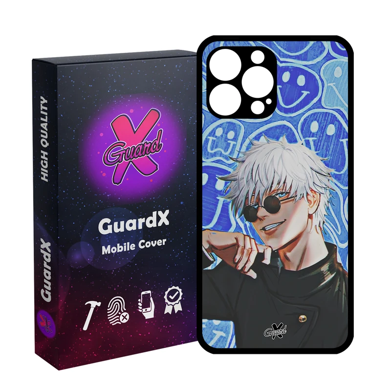 کاور گارد ایکس طرح ساتورو گوجو انیمه مدل Glass10552 مناسب برای گوشی موبایل اپل iPhone 13 Pro Max