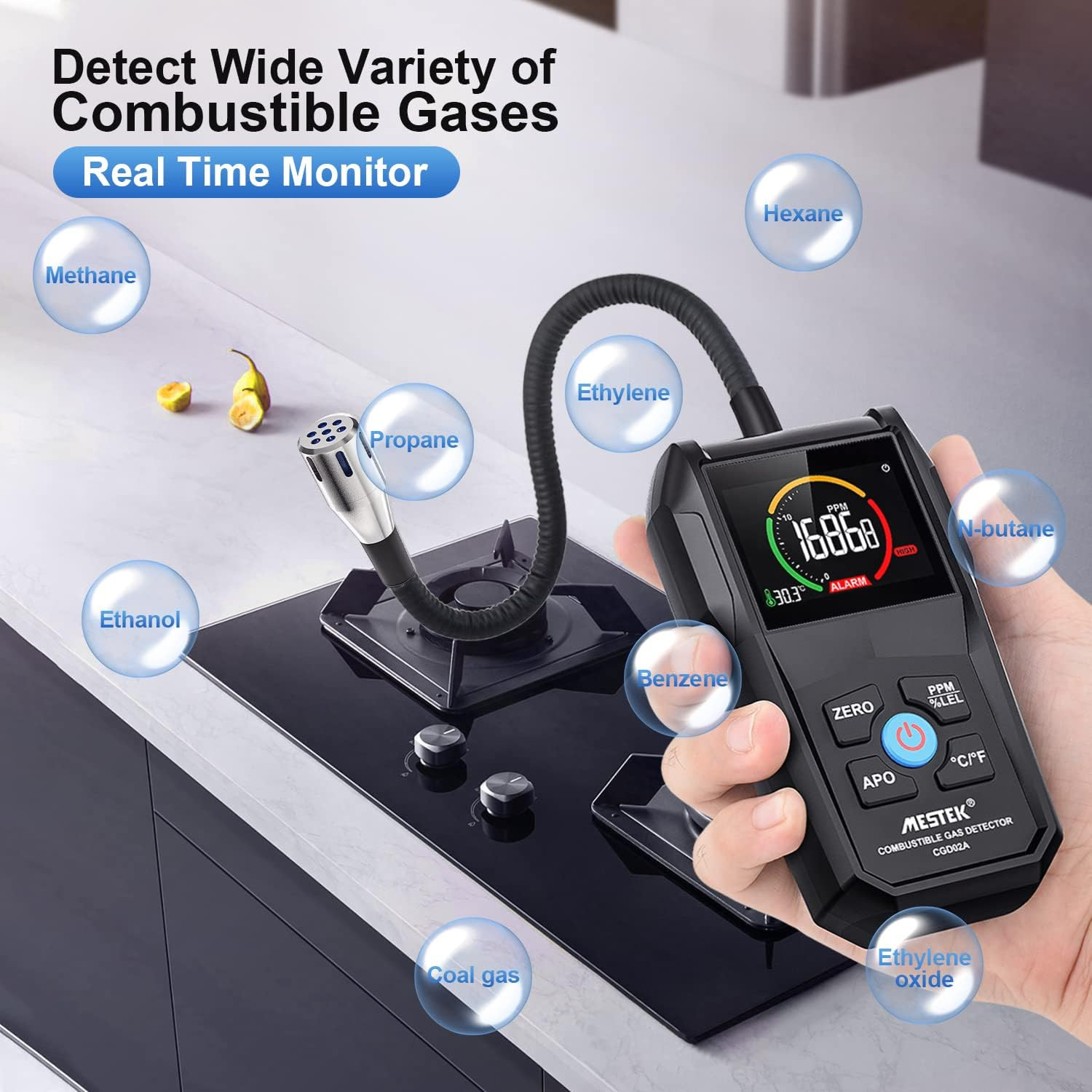 نشت یاب گاز دیجیتال مستک مدل CGD02A