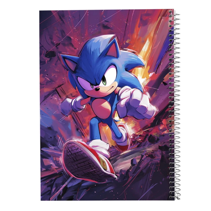 دفتر ژورنال نویسی 50 برگ مدوپد مدل نقطه ای طرح سونیک sonic کد DF13450