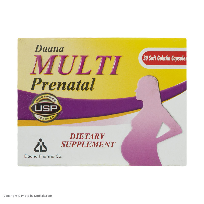 کپسول مولتی پریناتال داروسازی دانا بسته 30 عددی کپسول مولتی پریناتال داروسازی دانا بسته 30 عددی