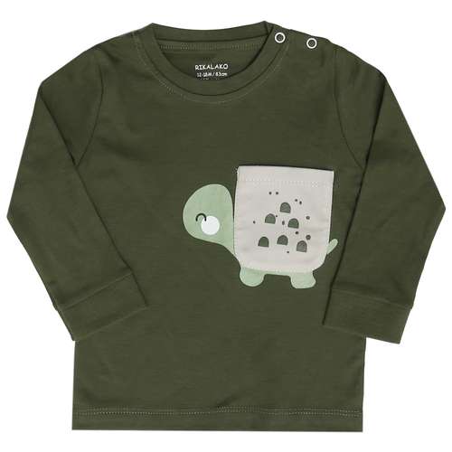 تی شرت آستین بلند نوزادی ریکالاکو مدل اهورا 01