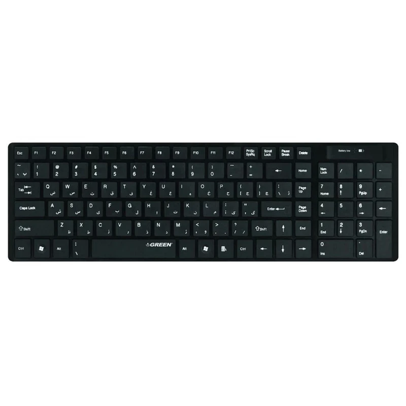 کیبورد بی سیم گرین مدل GK-101W با حروف فارسی