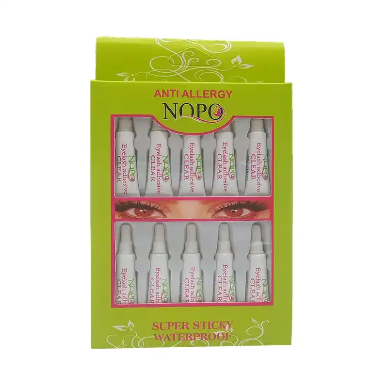 چسب مژه مصنوعی نوپو مدل CLEAR وزن 1 گرم مجموعه 10 عددی