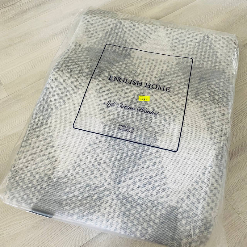 شال تخت انگلیش هوم مدل Diamond Check  سایز 150x200 سانتی متر