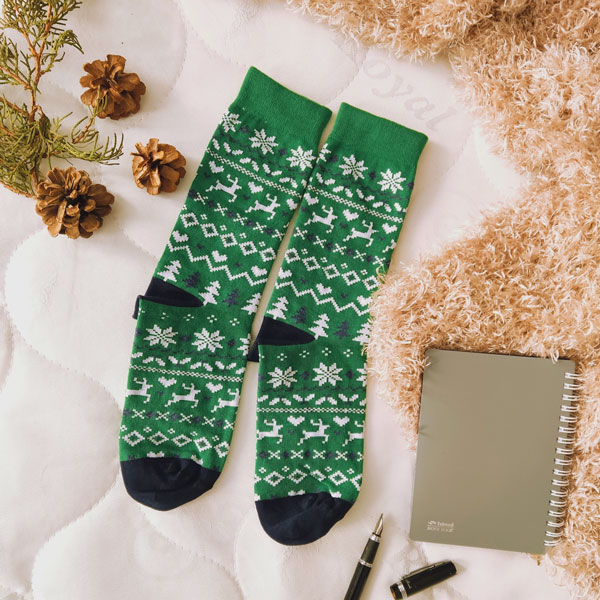 جوراب زنانه ال سون مدل لاو کریسمسی کد PH608.1