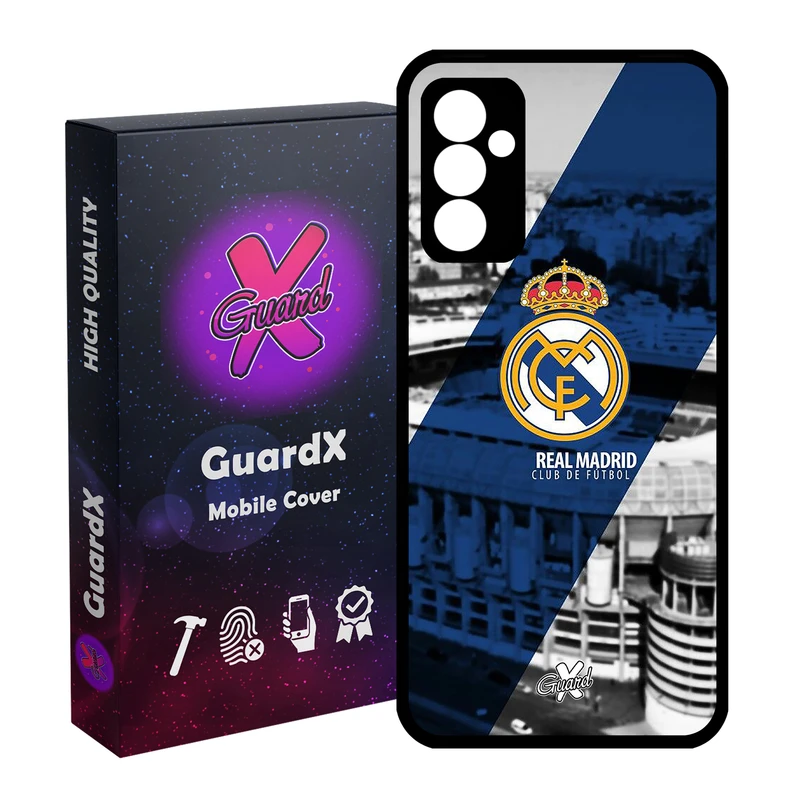 کاور گارد ایکس طرح Real Madrid مدل Glass10054 مناسب برای گوشی موبایل سامسونگ Galaxy A54 / A54 5G