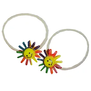 کش مو زنانه مدل گل بسته 2 عددی