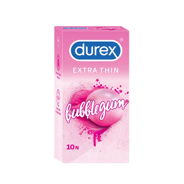  کاندوم دورکس مدل Extra Thin bubblegum بسته 10 عددی