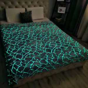 پتو مدل شبنما طرح سنگی دو نفره سایز 240x220 سانتی متر