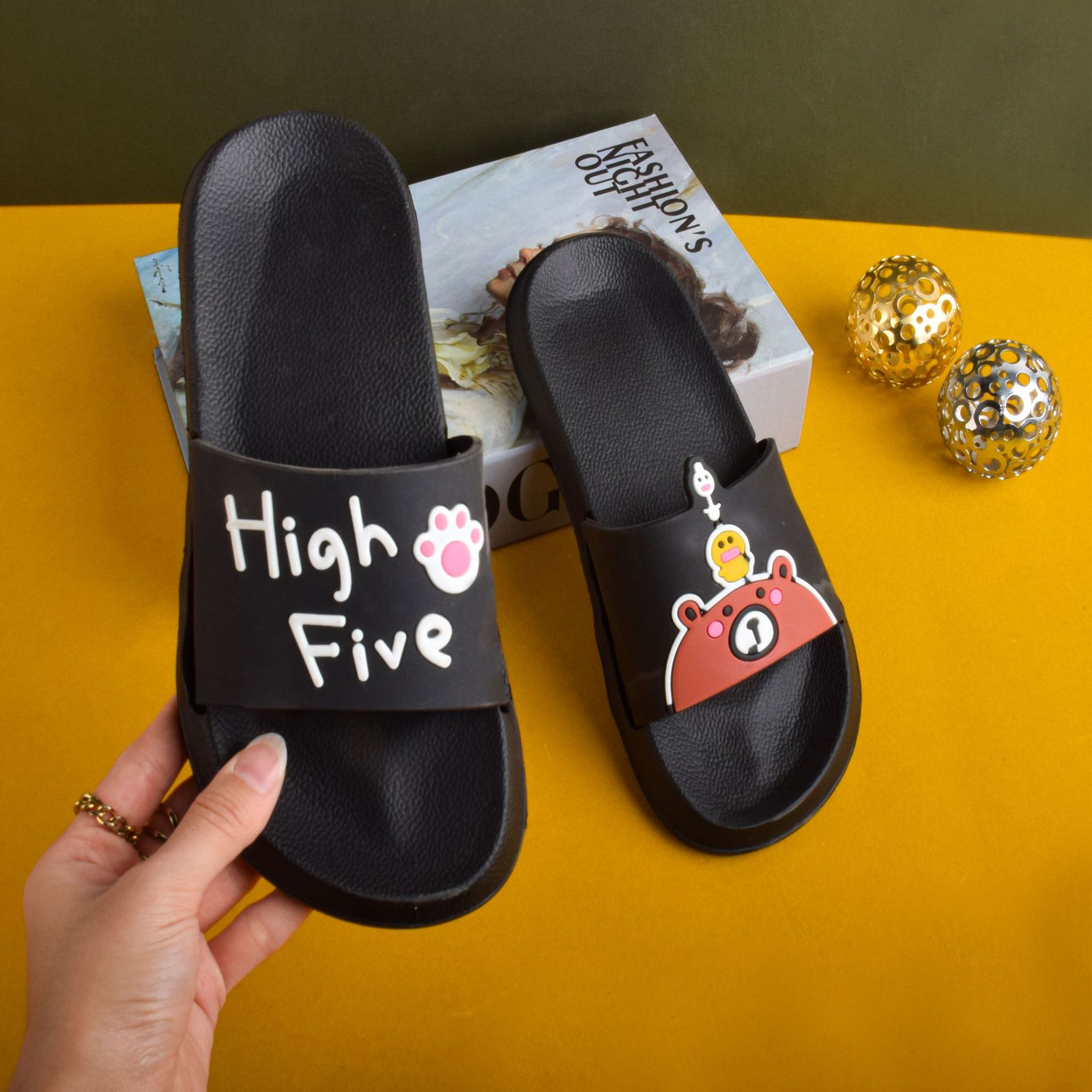 دمپایی زنانه پایون مدل High Five BK.2856 -  - 3