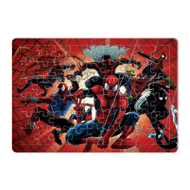 پازل 54 تکه هومرو مدل PL791 طرح انیمیشن مرد عنکبوتی