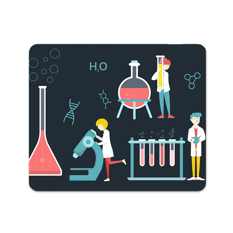 ماوس پد پاد آفرین مدل شیمی دبیرستان آزمایشگاه شیمیدان مهندس شیمی کد P505 سایز 19*24 سانتی متر