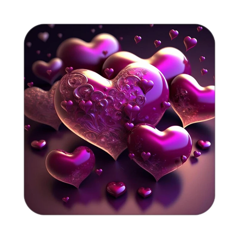 زیر لیوانی کاکتی مدل عاشقانه کد mp10410