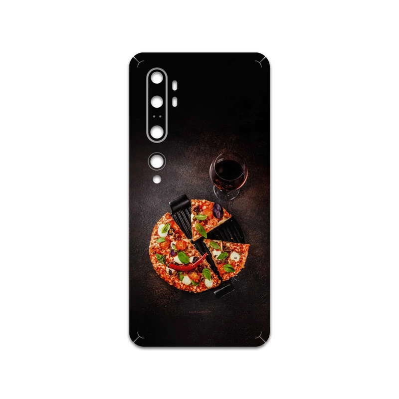 برچسب پوششی ماهوت مدل Pizza مناسب برای گوشی موبایل شیائومی Mi Note 10 Pro