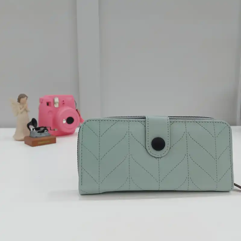 کیف پول زنانه مدل جلو دکمه طرح کج راه کد 55-83