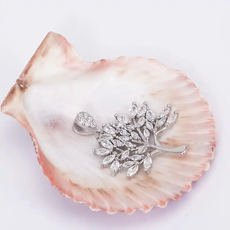 آویز گردنبند نقره زنانه مدل 665