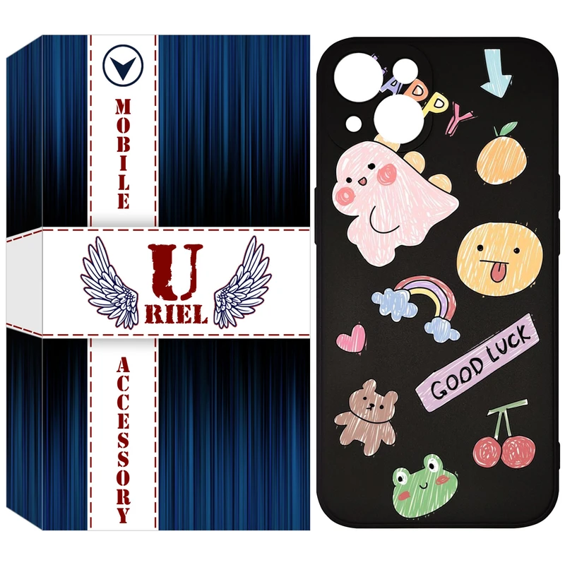 کاور یوریل مدل KSH کد 10 طرح نقاشی مناسب برای گوشی موبایل اپل iPhone 13