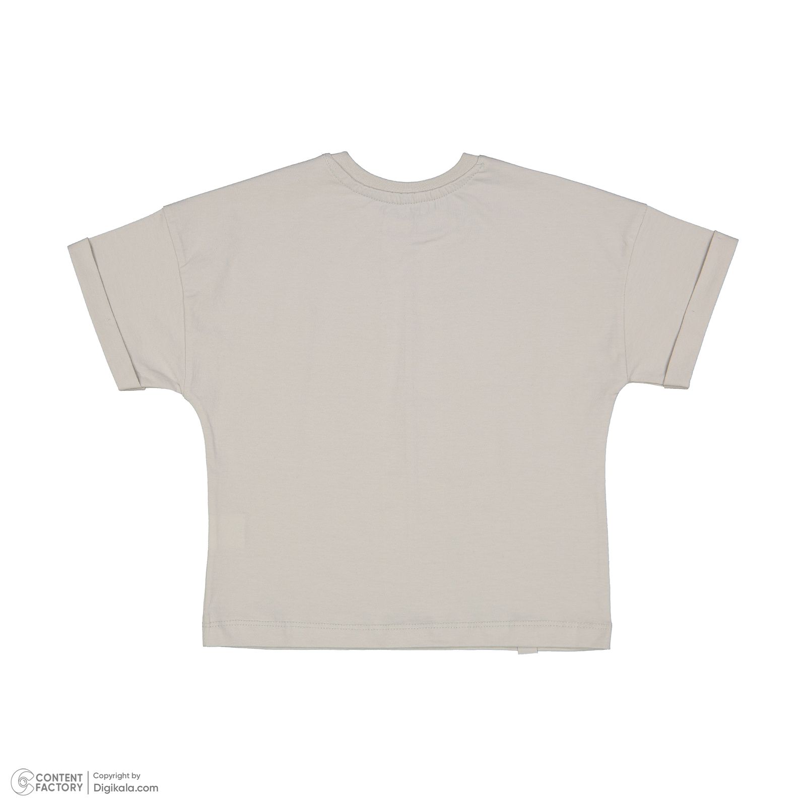 ست تی شرت و شلوارک پسرانه سون پون مدل 1097 رنگ طوسی -  - 7
