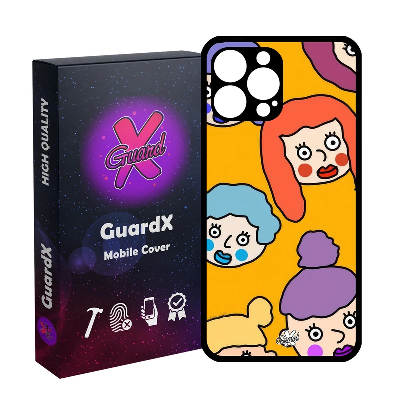 کاور گارد ایکس طرح نقاشی مدل Glass10643 مناسب برای گوشی موبایل اپل iPhone 13 Pro Max