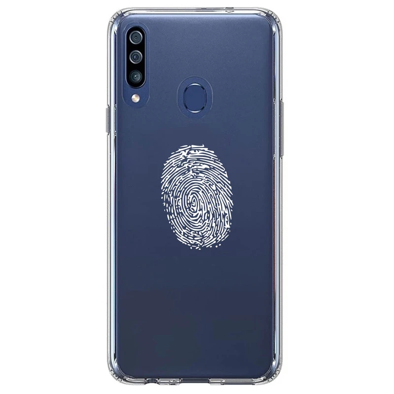 کاور مگافون طرح اثر انگشت مدل C62-W مناسب برای گوشی موبایل سامسونگ Galaxy A60 / M40