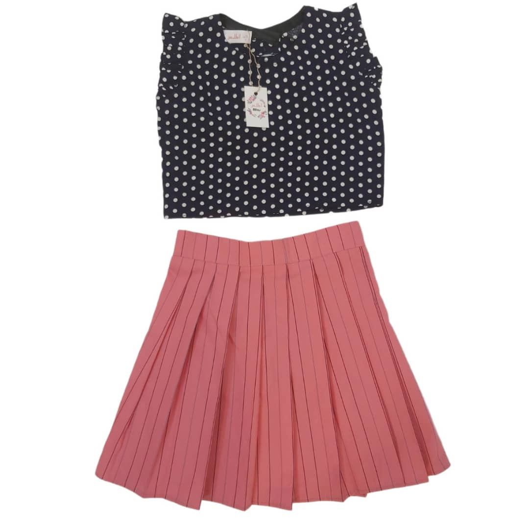 ست تاپ و دامن دخترانه مدل 0017