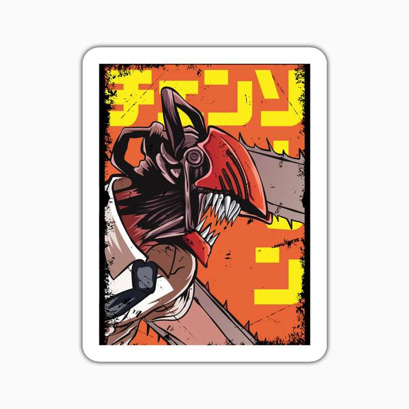 استیکر لپ تاپ و موبایل بووم طرح Anime Chainsaw Man کد TR101 استیکر لپ تاپ و موبایل بووم طرح Anime Chainsaw Man کد TR101