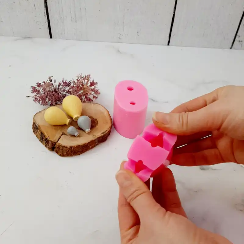 قالب شمع مدل بادکنک مجموعه 2 عددی