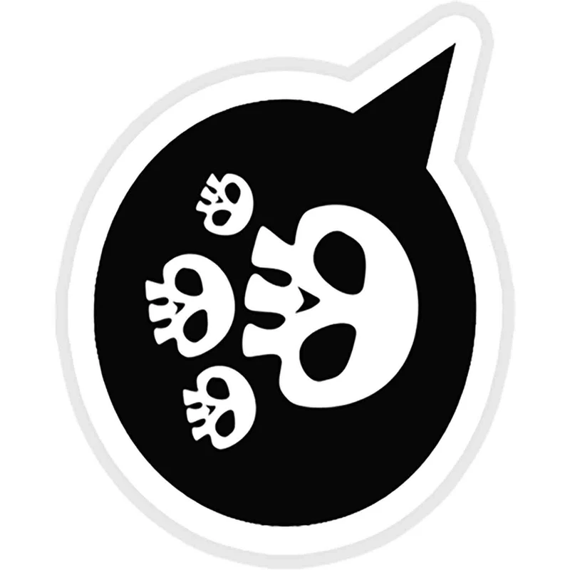 استیکر لپ تاپ طرح Skull bubble کد ST1657