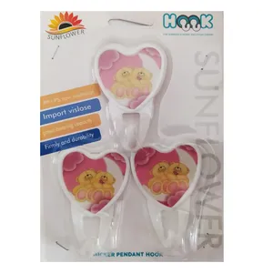 آویز حوله مدل heart طرح خرس کد 0320 بسته سه عددی