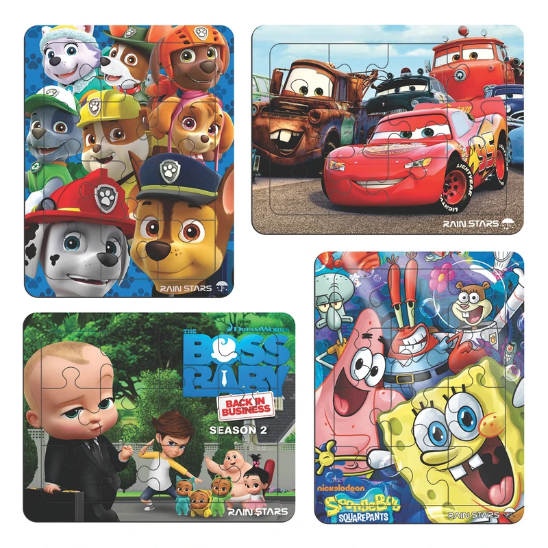 پازل 12 تکه رین استار کد 01 مجموعه 4 عددی