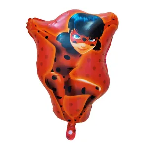 بادکنک فویلی طرح دختر کفشدوزکی