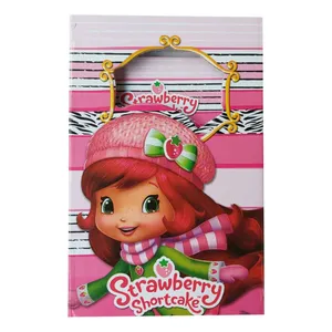 دفتر خاطرات سنجاقک مدل قفل دار طرح دختر توت فرنگی 