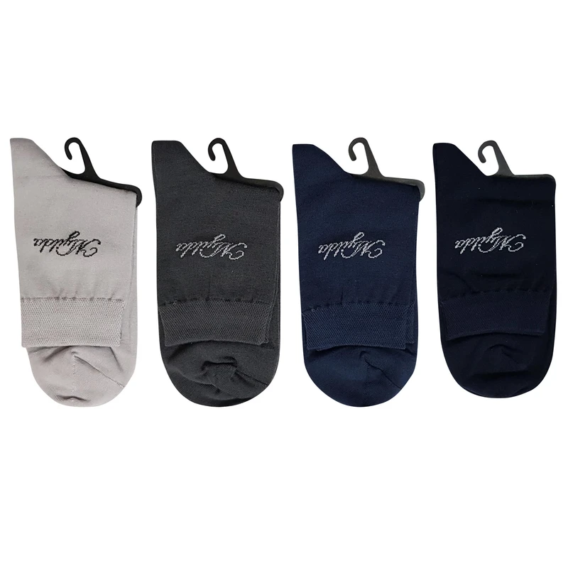 جوراب نیم ساق مردانه ماییلدا مدل پنبه کد 3630-182-4-2 بسته 4 عددی