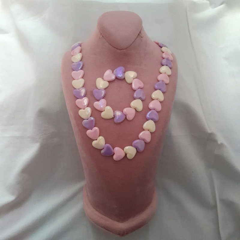 نیم ست دخترانه مدل قلبی شاین کد m0267