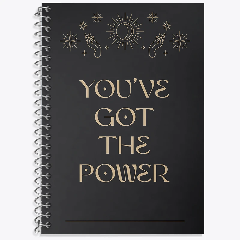 دفتر زبان 50 برگ خندالو مدل سه خط طرح You've Got The Power کد N2290