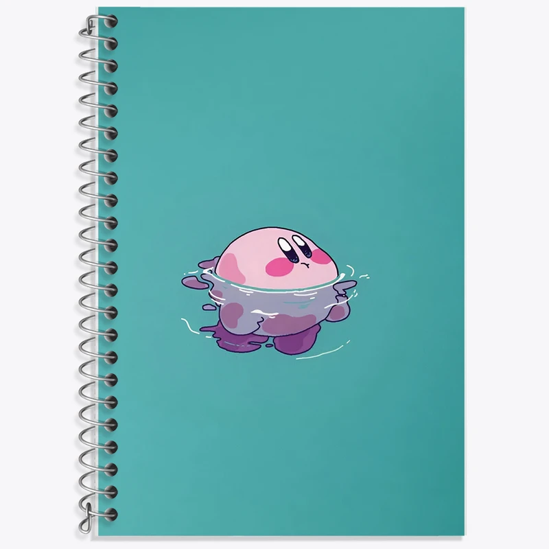 دفتر زبان 50 برگ خندالو مدل دو خط طرح ماهی کیوت کد N4306