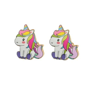 گیره مو دخترانه مدل اسب تک شاخ کد 2548  مجموعه 2 عددی 