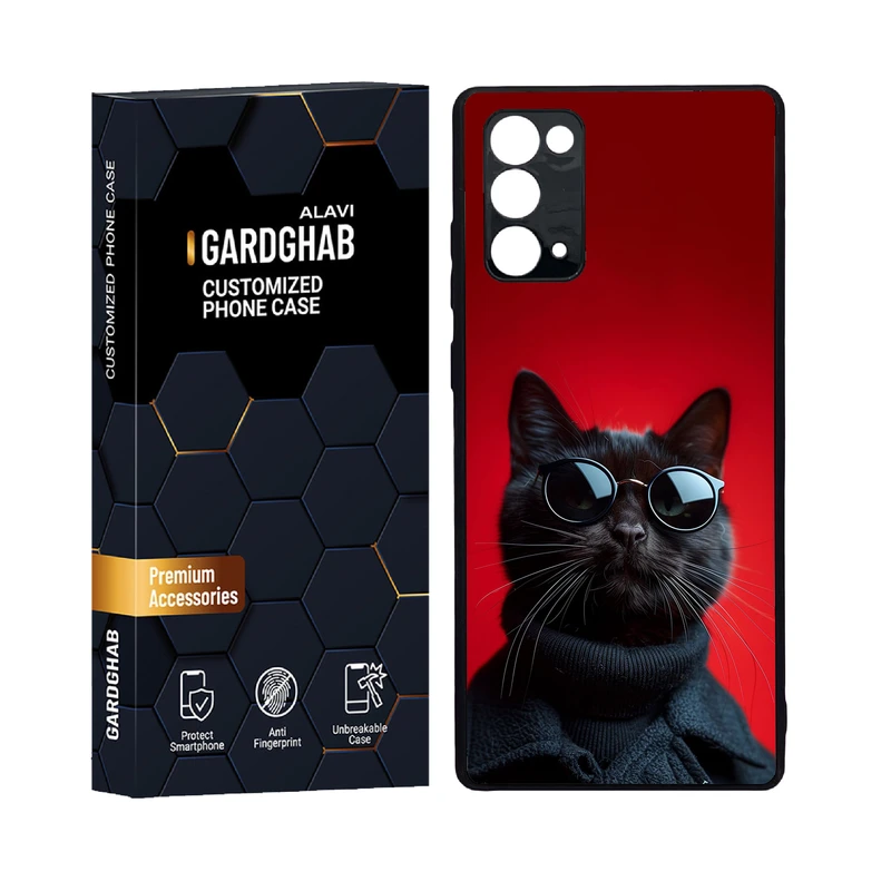 کاور گارد قاب علوی مدل دور ژله ای پشت گلس کارتونی و انیمه مناسب برای گوشی موبایل سامسونگ  Galaxy Note 20