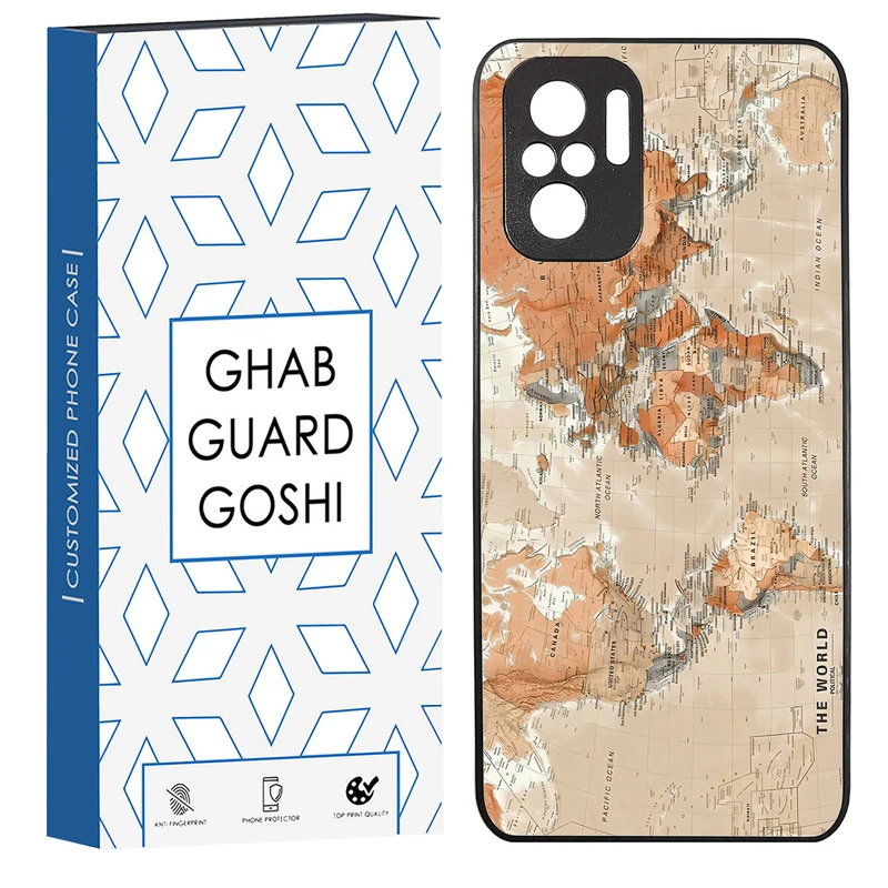 کاور قاب گارد گوشی طرح نقشه کد TPU-081 مناسب برای گوشی موبایل شیائومی Redmi Note 10 4g / Redmi Note 10s / Poco m5s