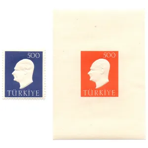 تمبر یادگاری مدل برجسته آتا تورک مجموعه 2 عددی