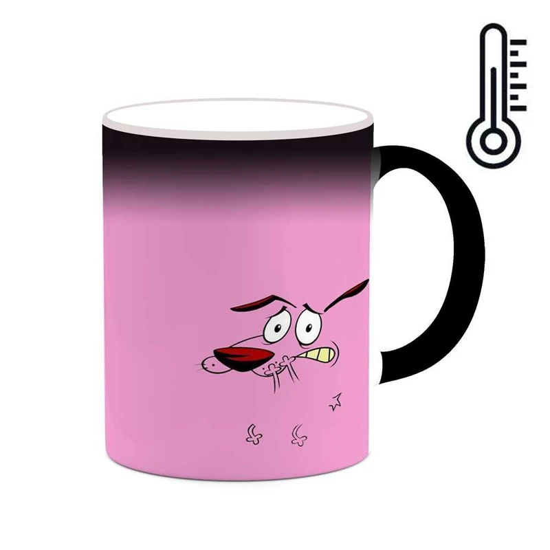 ماگ حرارتی کاکتی مدل کارتون Courage The Cowardly Dog کد mgh22427