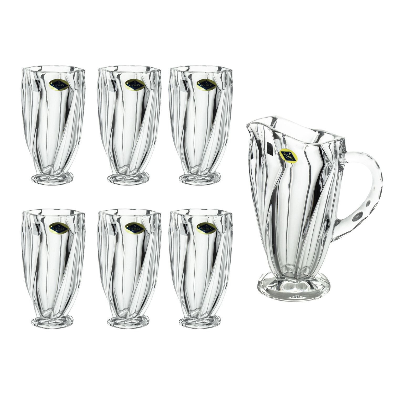 ست پارچ و لیوان 7 پارچه مدل کریستال ماکائو ست پارچ و لیوان 7 پارچه مدل کریستال ماکائو