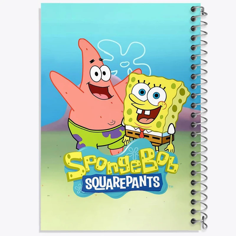 دفتر نقاشی 50 برگ خندالو مدل باب اسفنجی و پاتریک کد 24719