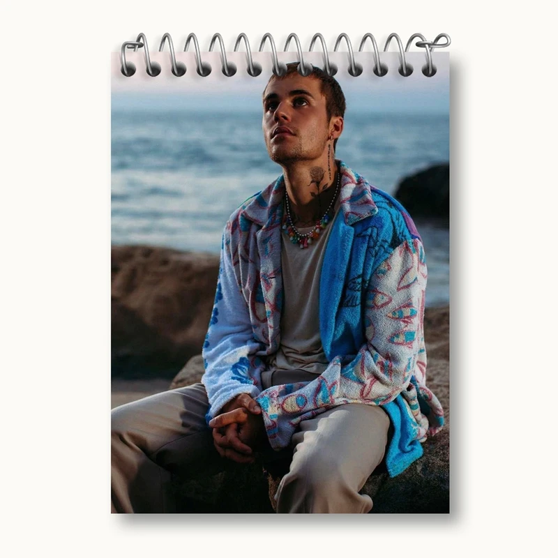 دفتر یادداشت 50 برگ خندالو مدل جاستین بیبر Justin Bieber کد 19026
