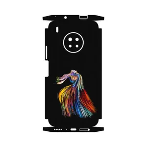 MAHOOT Rainbow Hair Digital Art-FullSkin Cover Sticker for Huawei Y9a
